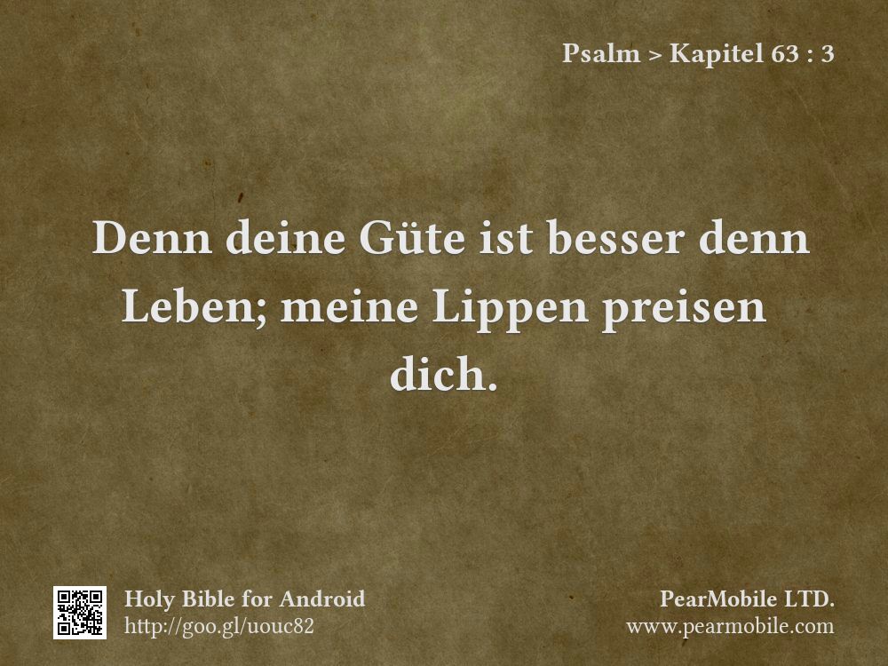 Psalm, Kapitel 63:3